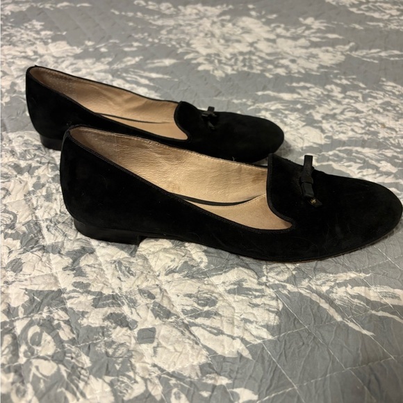 Louise et Cie Black Suede Loafer Flats - Picture 6 of 8